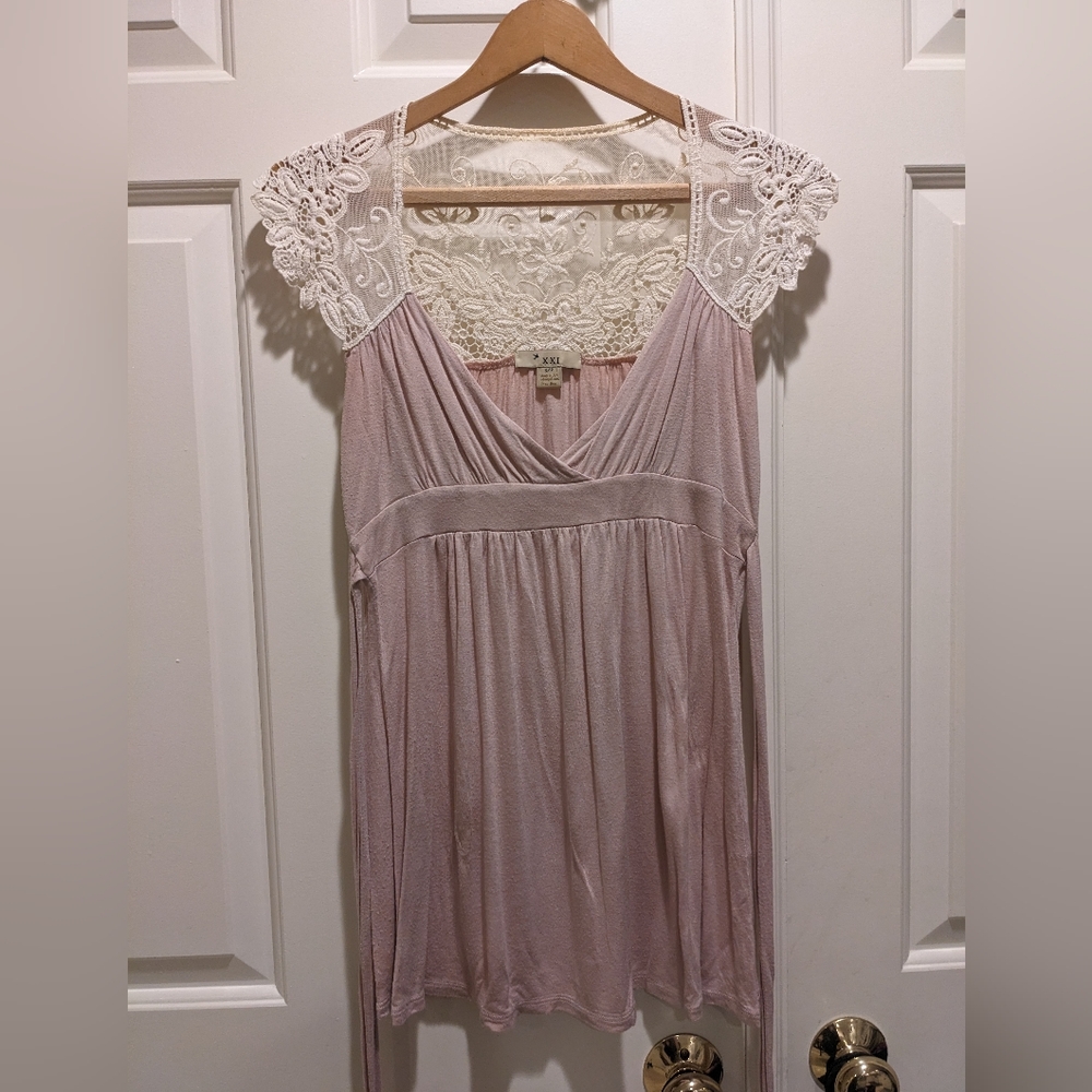 Lace detail blouse